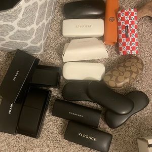 Lot of 14 designer glasses cases